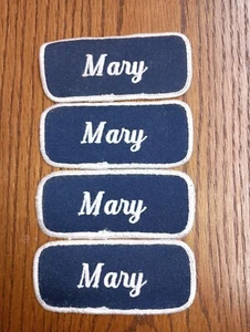 Mary Name Tag Vintage Patches (Lot of 4) - Picture 1 of 3