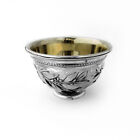 French Laurel Footed Bowl Gilt Liner Odiot 950 Sterling Silver 1869 Mono