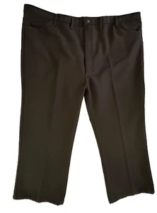 Wrangler Mens Black Polyester Dress Slacks Rancher Western Cowboy 50 x 25 - Picture 1 of 4