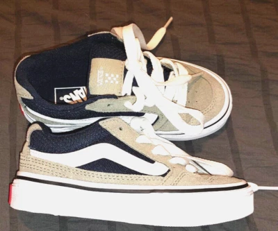 New Boys Vans Caldrone Suede shoes sz 11 Grey Blue -5124 - Image 1 of 4