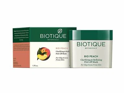 Biotique Ayurveda Peach Clarifying & Refining Peel-Off Mask 50g. - Image 1 of 3