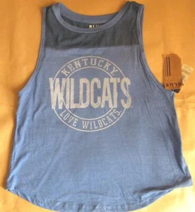 University of Kentucky UK Wildcats Blue Tank Top Logo Shirt Top Small T1071 - Picture 1 of 5