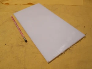 BARRA HDPE BLANCA hoja de polietileno mecanizable plástico stock 1/4" x 6" x 12" de largo - Imagen 1 de 1