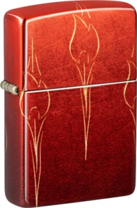 Zippo Tumbeled Brass Fusion 540 Flower Flames 60006436 Gift Wrap - Picture 1 of 4