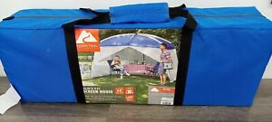 Ozark Trail Blue 13' x 9' Screen House w One Large Room for Outdoor Camping 