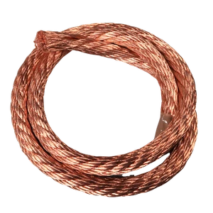 Massives Masseband ca. 12mm Kupfer Band Rund Masse Kabel Kupferkabel Kupferseil - Picture 1 of 2