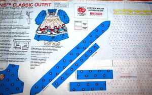 PANEL DE TELA ARTESANAL DAISY KINGDOM PARA MUÑECA HARAPIENTA ANN TRAJE CLÁSICO - Imagen 1 de 5