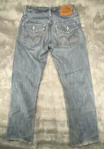 Pantalones de mezclilla Levis 514 para hombre talla 29 x 30 ajustados rectos azul mezcla de algodón - Imagen 1 de 9