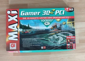 Leerkarton! Guillemot Maxi Gamer 3D2 PCI 12 MB Voodoo 3DFX 2 Grafikkarte nur OVP - Bild 1 von 9