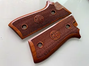 New Hardwood Grip For Taurus PT 92, 99,100,101 Decocker,All checkered& craft - Picture 1 of 4