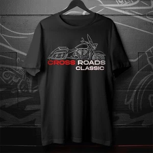 Victory Cross Roads 2010-2014 & Classic Motorcycle T-Shirt for Bikers - Picture 1 of 10