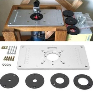 Router Table Insert Plate Woodworking Router Plate Benches Trimmer Aluminum - Picture 1 of 14