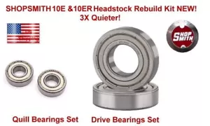Shopsmith 10E & 10ER Bearings Rebuild Kit, Complete Set 3X Quieter, NEW. - Picture 1 of 1