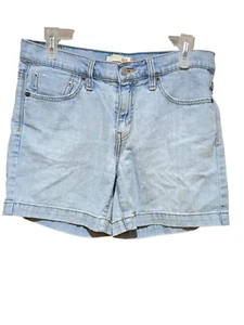 Pantaloncini donna vintage Levis 515 taglia 6 blu denim tasche lavaggio leggero - Foto 1 di 9