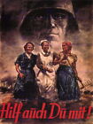 87193 WAR WW2 WOMEN HELP GERMANY RETRO ADVERTISING Wall Print Poster CA