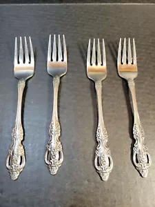 4 SSS von Oneida PEMBROOKE RENOIR Edelstahl Salatgabeln Abendessen gebraucht Besteck - Bild 1 von 9