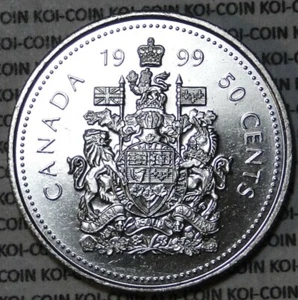 BU UNC Canada 1999 50 cent 50c half dollar coin from mint roll - Picture 1 of 2
