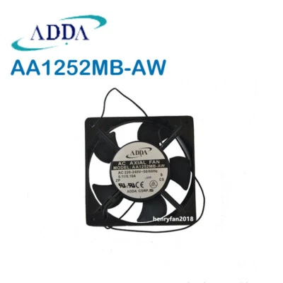 ADDA AA1252MB-AW Axial fan AC220-240V 0.11/0.10A 120*120*25mm Cooling fan 2wires - Image 1 of 4