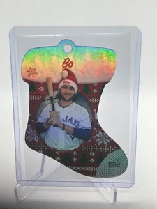 2024 Topps Holiday Stocking Die Cut Ornament #SDC-12 Bo Bichette Blue Jays - Picture 1 of 1