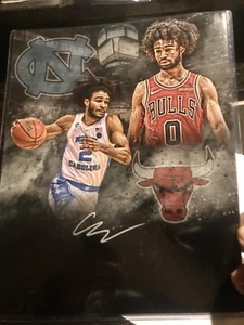 Coby White signed Autogramm 11x14 Custom Edit Foto Tar Heels, Chicago Bulls JSA - Bild 1 von 1
