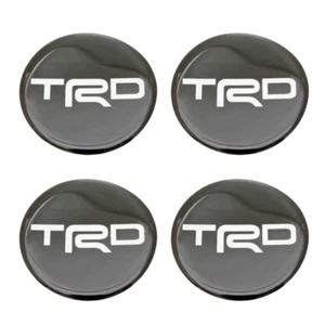 Fits Stickers Resin Reflect Decor Emblem Wheels Center Caps For TRD White 60 mm - Picture 1 of 5