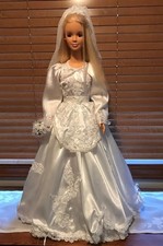 Life Size Barbie ~ 3 Feet Tall ~ Wearing Original Wedding Dress + Extra Outfit!