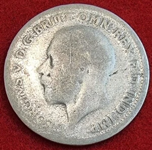 1931 GEORGE V SILVER SIX PENCE COIN - Picture 1 of 2