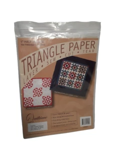 Quiltime Triangle Paper 1” Half Square 700 Finished Squares Layer Sew Cut Tear - Picture 1 of 8