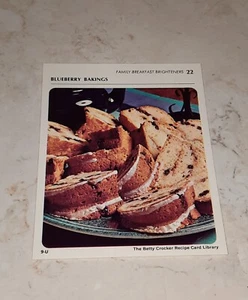 The Betty Crocker Recipe Card Library REPLACEMENT CARDS Family Breakfast 1971 - Picture 1 of 6