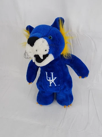 Toy Factory Blue Plush Mascot University of Kentucky UK Wildcats 14" Plush Toy Cover