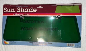 Visor Clip-on Sun Shade Made In USA Vintage 1984 Strong Steel Clips Protects Sun - Bild 1 von 6