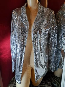 Neu ohne Etikett Glitzer Blazer Größe L - Bild 1 von 6