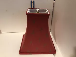 Red lamp Shape With Linen Lined Fabric - Picture 1 of 7