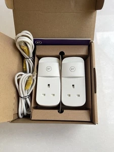 2 x BT Mini Connectors VERSION 2 1000Mb Gigabit Powerline Adapters LATEST MODEL - Afbeelding 1 van 6
