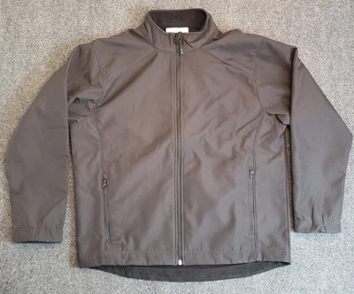 Cortavientos de golf Page & Tuttle negro forrado de lana para hombre grande Foto 1 de 4