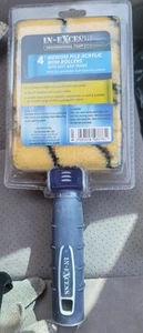 In Exess 4"MEDIUM PILE ACRYLICMINI ROLLERS SOFT GRIP FRAME emulsion masonry - Picture 1 of 1