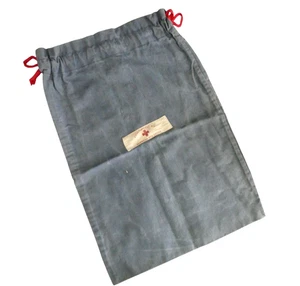 Antica borsa con coulisse croce rossa americana seconda guerra mondiale kit convalescenza pronto soccorso - Foto 1 di 9