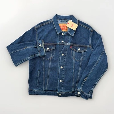 Chaqueta de mezclilla Levis para hombre grande azul nueva con etiquetas chaqueta de jean de camionero Foto 1 de 4