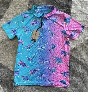 Chubbies The Dino Delight Performance Polo Youth Boy’s Sz XL 18/20 NWT - Picture 1 of 6