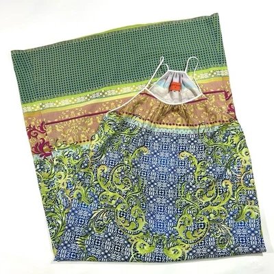 Clover Canyon Filigree Scarf Print Maxi Dress Size XS Halter - Image 1 of 4