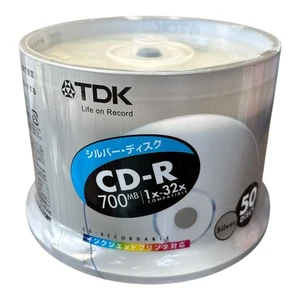 Paquete de 50 discos grabables TDK CD-R 700 MB 32x husillo - Imagen 1 de 3