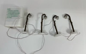 Vintage Department 56 North Pole Woods Acron Street Lamps Set Of 4 - Picture 1 of 6