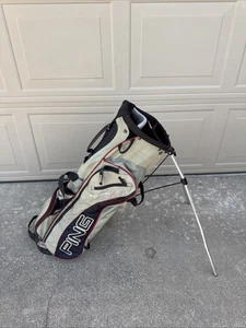 Ping 4 Under Stand Carry Golf Bag Black 4 Way Compartment, Dual Strap - Picture 1 of 6