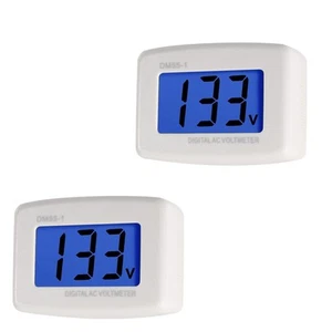 2pcs Plug in Volt Meter, Flat US Plug AC 80-300V LCD Digital Voltmeter Voltag... - Picture 1 of 8