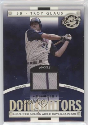 2001 Donruss Class Of 2001 Dominators Materials /200 Troy Glaus #DM-29 - Image 1 of 2