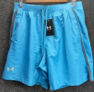 Pantalones Cortos Under Armour, UA CoolSwitch 2 en 1, Azul Capri/Reflectante Para Hombre Pequeños - Imagen 1 de 12