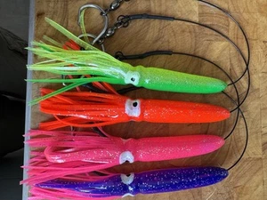 ACCESORIOS DE JIGGING NORUEGA PARA BACALAO Y FLETÁN, SEÑUELOS TEESER 13/0 PRE APAREJADOS - Imagen 1 de 8