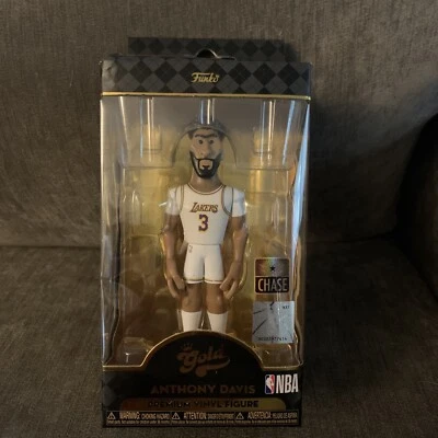 FUNKO GOLD ANTHONY DAVIS 高级乙烯基雕像 5 英寸 LA LAKERS CHASE — 第 1/4 张图片