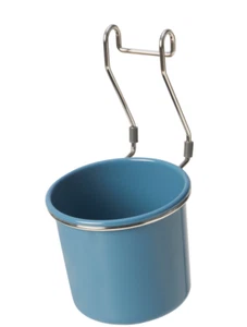 IKEA HULTARP Container, blau/vernickelt 14x16 cm 5 33/64" x 6 19/6" BRANDNEU - Bild 1 von 3
