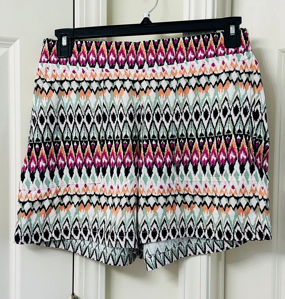Pantalón corto estampado Wildfox para mujer, naranja (tribal) Foto 1 de 1